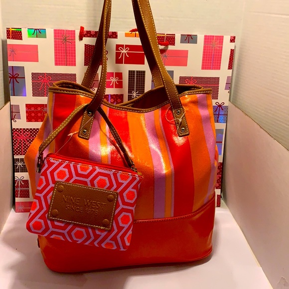 NWOT Nine West Large Canvas Shoulder/ Tote Bag